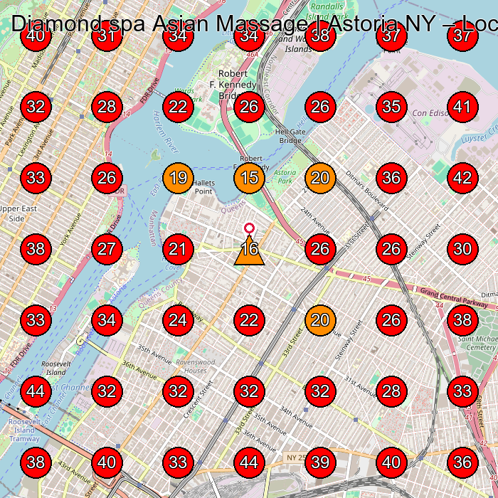 Diamond spa Asian Massage | Astoria NY GeoGrid visibility map for Massage Spa in Queens